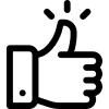 ícono de pulgar